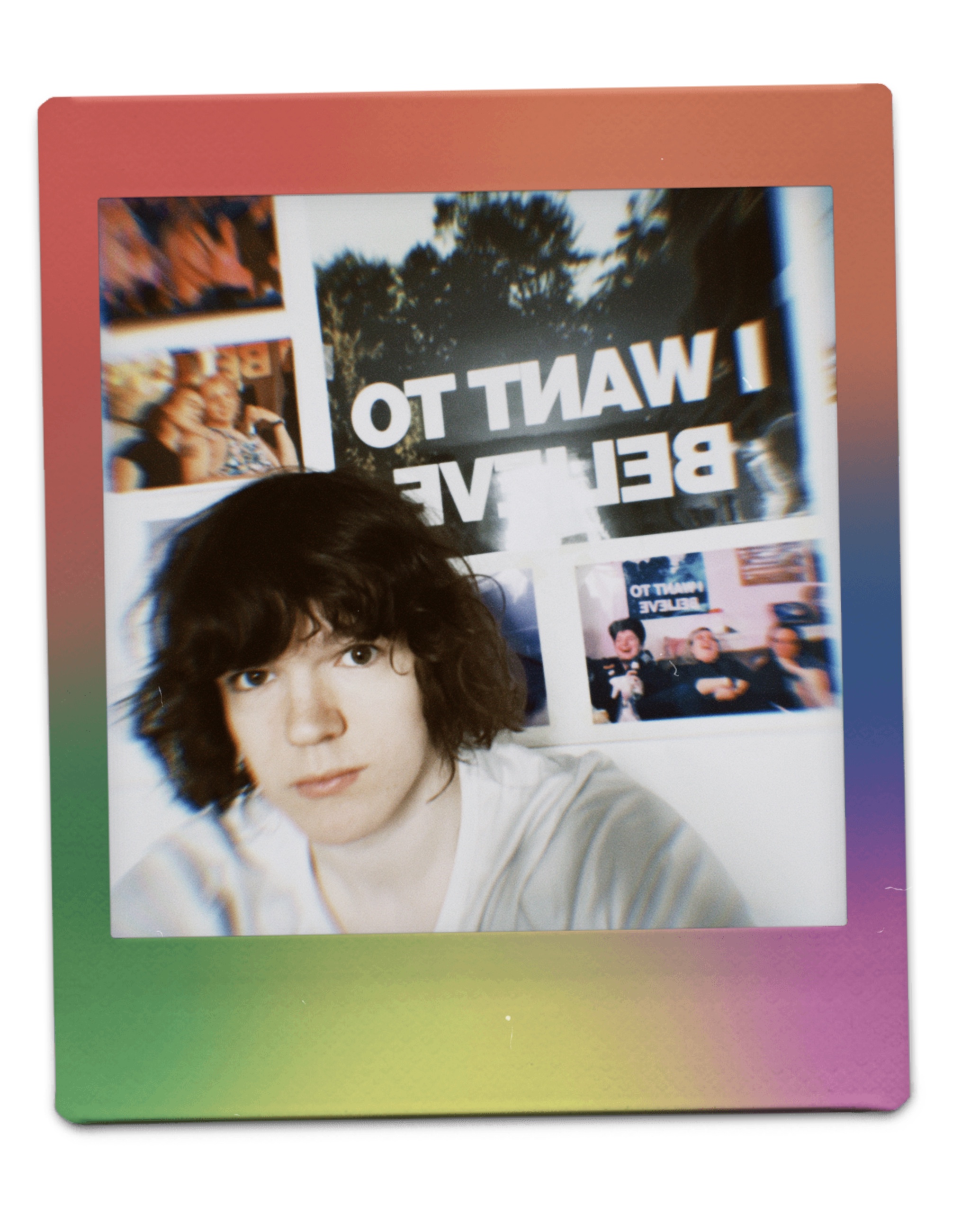 An Instax self-portrait of Valerie